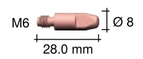 ROBOWHPPW500的導(dǎo)電嘴M6